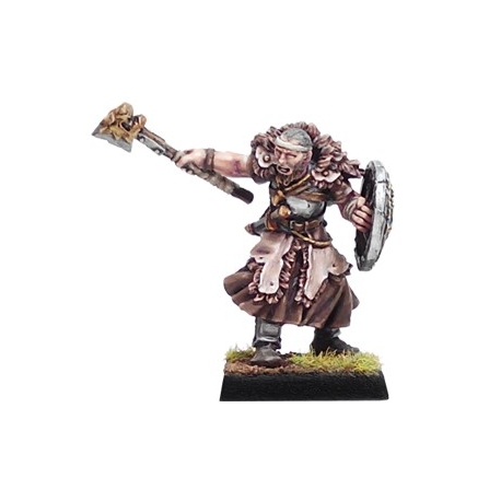 Monk with shield - PAINTED